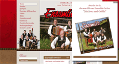 Desktop Screenshot of ensemble-osttirol.at